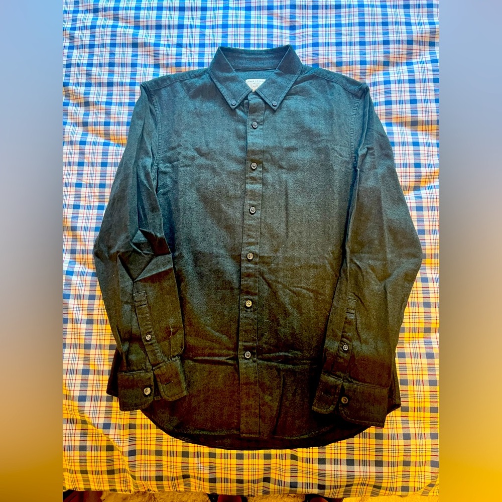 Club Monaco Herringbone Flannel Shirt